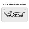 4 X 7 Aluminum License Plate  Thumbnail