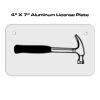 4 X 7 Aluminum License Plate  Thumbnail