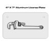 4 X 7 Aluminum License Plate  Thumbnail