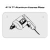 4 X 7 Aluminum License Plate  Thumbnail
