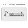 4 X 7 Aluminum License Plate  Thumbnail