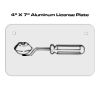 4 X 7 Aluminum License Plate  Thumbnail