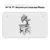 4 X 7 Aluminum License Plate  Thumbnail