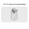 4 X 7 Aluminum License Plate  Thumbnail