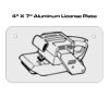 4 X 7 Aluminum License Plate  Thumbnail