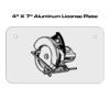 4 X 7 Aluminum License Plate  Thumbnail