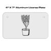 4 X 7 Aluminum License Plate  Thumbnail