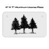 4 X 7 Aluminum License Plate  Thumbnail