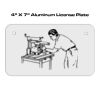 4 X 7 Aluminum License Plate  Thumbnail
