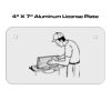 4 X 7 Aluminum License Plate  Thumbnail