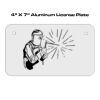 4 X 7 Aluminum License Plate  Thumbnail