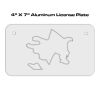 4 X 7 Aluminum License Plate  Thumbnail