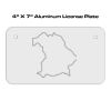 4 X 7 Aluminum License Plate  Thumbnail