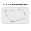 4 X 7 Aluminum License Plate  Thumbnail