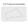 4 X 7 Aluminum License Plate  Thumbnail