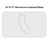 4 X 7 Aluminum License Plate  Thumbnail