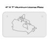 4 X 7 Aluminum License Plate  Thumbnail