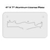 4 X 7 Aluminum License Plate  Thumbnail