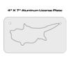 4 X 7 Aluminum License Plate  Thumbnail