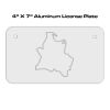 4 X 7 Aluminum License Plate  Thumbnail