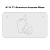 4 X 7 Aluminum License Plate  Thumbnail