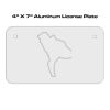 4 X 7 Aluminum License Plate  Thumbnail