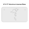 4 X 7 Aluminum License Plate  Thumbnail
