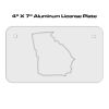 4 X 7 Aluminum License Plate  Thumbnail