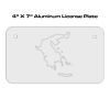 4 X 7 Aluminum License Plate  Thumbnail