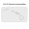 4 X 7 Aluminum License Plate  Thumbnail