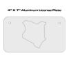 4 X 7 Aluminum License Plate  Thumbnail