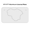 4 X 7 Aluminum License Plate  Thumbnail