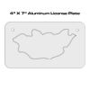 4 X 7 Aluminum License Plate  Thumbnail