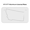4 X 7 Aluminum License Plate  Thumbnail