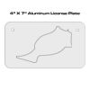4 X 7 Aluminum License Plate  Thumbnail