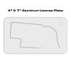 4 X 7 Aluminum License Plate  Thumbnail