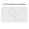 4 X 7 Aluminum License Plate  Thumbnail