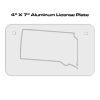 4 X 7 Aluminum License Plate  Thumbnail