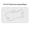 4 X 7 Aluminum License Plate  Thumbnail