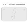 4 X 7 Aluminum License Plate  Thumbnail