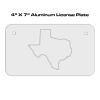 4 X 7 Aluminum License Plate  Thumbnail