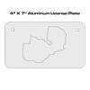 4 X 7 Aluminum License Plate  Thumbnail