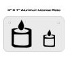 4 X 7 Aluminum License Plate  Thumbnail