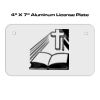 4 X 7 Aluminum License Plate  Thumbnail