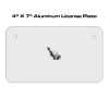 4 X 7 Aluminum License Plate  Thumbnail
