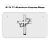 4 X 7 Aluminum License Plate  Thumbnail