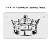 4 X 7 Aluminum License Plate  Thumbnail