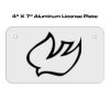 4 X 7 Aluminum License Plate  Thumbnail