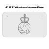 4 X 7 Aluminum License Plate  Thumbnail