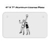 4 X 7 Aluminum License Plate  Thumbnail